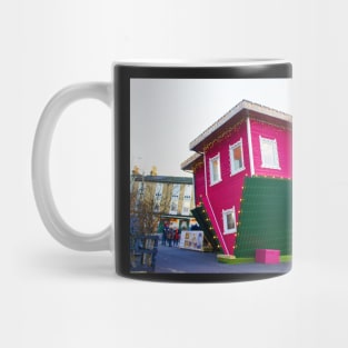 Upside down house in Bournemouth Mug